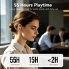 image:imageTOZO T10 Wireless Earbuds Powerful Bass Stereo Wireless Charging APP IPX8Matte Khaki