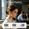 image:imageTOZO T10 Wireless Earbuds Powerful Bass Stereo Wireless Charging APP IPX8Matte White