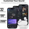 image:imageTOZO T10 Wireless Earbuds Powerful Bass Stereo Wireless Charging APP IPX8Matte White