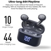 image:imageTOZO T21 Wireless Earbuds Bluetooth 53 in Ear Headphones Dual Mic Call Noise Cancelling IPX8 Waterproof 44H Playback Stereo Sound with LED Display Wireless Charging Case 32 EQs via APP Blue