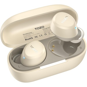 image:imageTOZO A1 Wireless Earbuds Bluetooth 53 Light Weight in Ear HeadphonesLight Khaki
