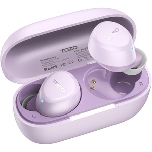 image:imageTOZO A1 Wireless Earbuds Bluetooth 53 Light Weight in Ear HeadphonesLight Purple