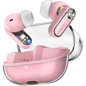 image:imageTOZO Crystal Pods Hybrid Active Noise Cancelling Wireless Earbuds WhitePink