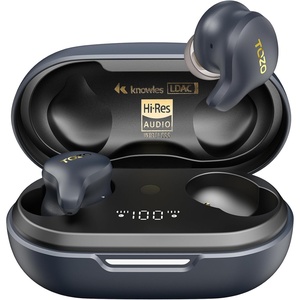 image:imageTOZO Golden X1 Wireless Earbuds Balanced Armature and Hybrid Dynamic DriverGalaxy BlueBlack