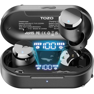 image:imageTOZO Golden X1 Wireless Earbuds Balanced Armature and Hybrid Dynamic DriverMatte Black
