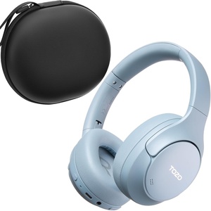 image:imageTOZO HT3 Hybrid Noise Cancelling Wireless Headphones 90H Over Ear HeadsetBlue