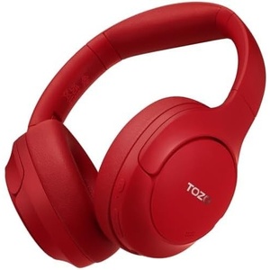 image:imageTOZO HT3 Hybrid Noise Cancelling Wireless Headphones 90H Over Ear HeadsetDarkRed