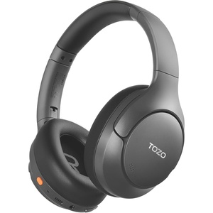 image:imageTOZO HT3 Hybrid Noise Cancelling Wireless Headphones 90H Over Ear HeadsetGray