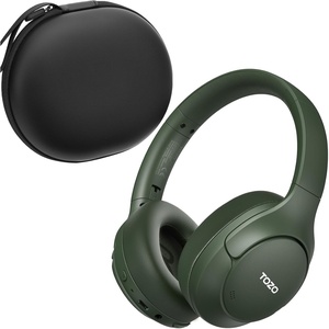 image:imageTOZO HT3 Hybrid Noise Cancelling Wireless Headphones 90H Over Ear HeadsetMatte Green