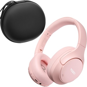 image:imageTOZO HT3 Hybrid Noise Cancelling Wireless Headphones 90H Over Ear HeadsetPink