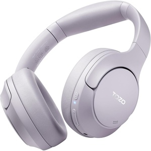 image:imageTOZO HT3 Hybrid Noise Cancelling Wireless Headphones 90H Over Ear HeadsetPurple