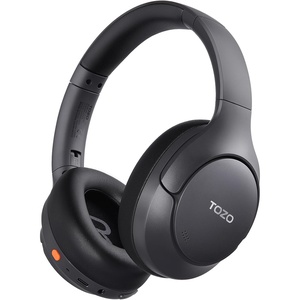 image:imageTOZO HT3 Hybrid Noise Cancelling Wireless Headphones 90H Over Ear HeadsetTitanium Black