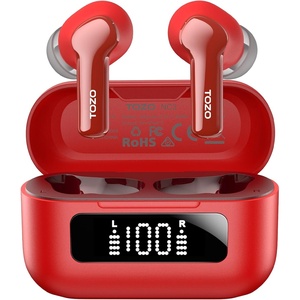 image:imageTOZO Hybrid Active Noise Cancelling in Ear Wireless Earbuds 68H PlaytimeRed
