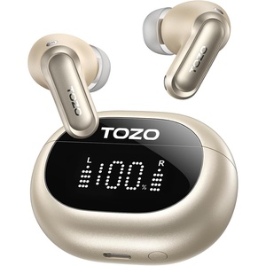 image:imageTOZO NC20 Active Noise Cancelling Wireless Earbuds LDAC HiRes BluetoothMatte Champagne
