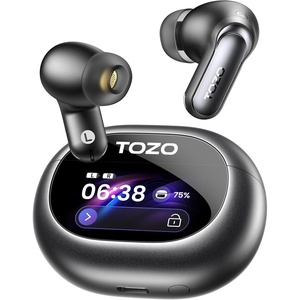 image:imageTOZO NC20 Pro Active Noise Cancelling Wireless Earbuds Smart LCD ScreenInk Black