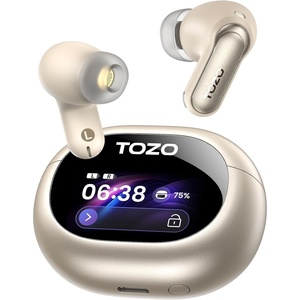 image:imageTOZO NC20 Pro Active Noise Cancelling Wireless Earbuds Smart LCD ScreenTitanium Gold