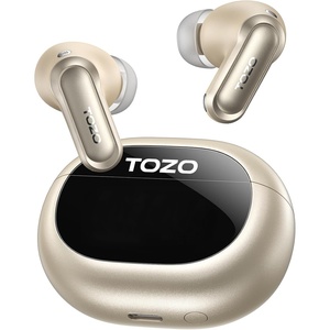 image:imageTOZO NC20 Pro Active Noise Cancelling Wireless Earbuds Smart LCD ScreenTitaniumGold