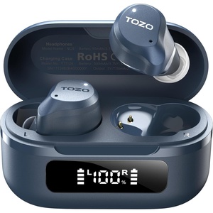 image:imageTOZO NC9 Hybrid Active Noise Cancelling Wireless Earbuds 60H LED DisplayBlue