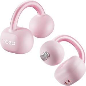 image:imageTOZO OpenEarRing Open Ear Earbuds 40H Bluetooth 54 Lightweight ComfortRose Gold