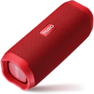 image:imageTOZO PA2 Portable Bluetooth Speaker with Dual Drivers and Bass DiaphragmsRed