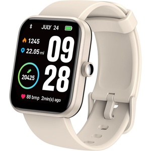 image:imageTOZO S2 Smart Watch Alexa Builtin Fitness Tracker with Heart Rate and Blood Oxygen Monitor Sleep Monitor 5ATM Waterproof 169inch HD Color Touchscreen for Men Women Compatible with iPhone amp AndroidChampagne
