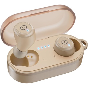 image:imageTOZO T10 Wireless Earbuds Powerful Bass Stereo Wireless Charging APP IPX8Matte Khaki