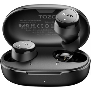 image:imageTOZO Wireless Earbuds Bluetooth 53 Ergonomic Light Weight in Ear HeadphoneDark Black